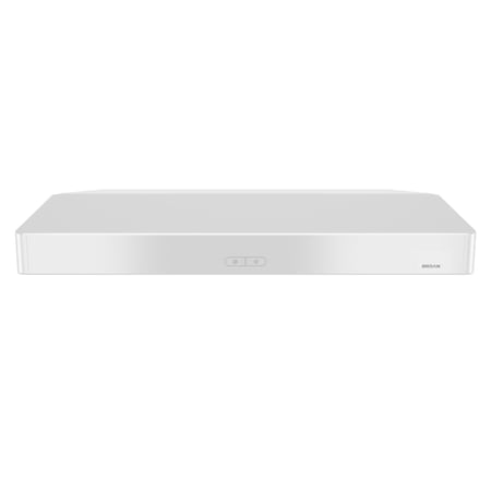 Broan-Nutone Tenaya II 30-in. Under Cabinet Convertible Range Hood with 300 CFM Blower and 3 Speed Control BNDF130WW